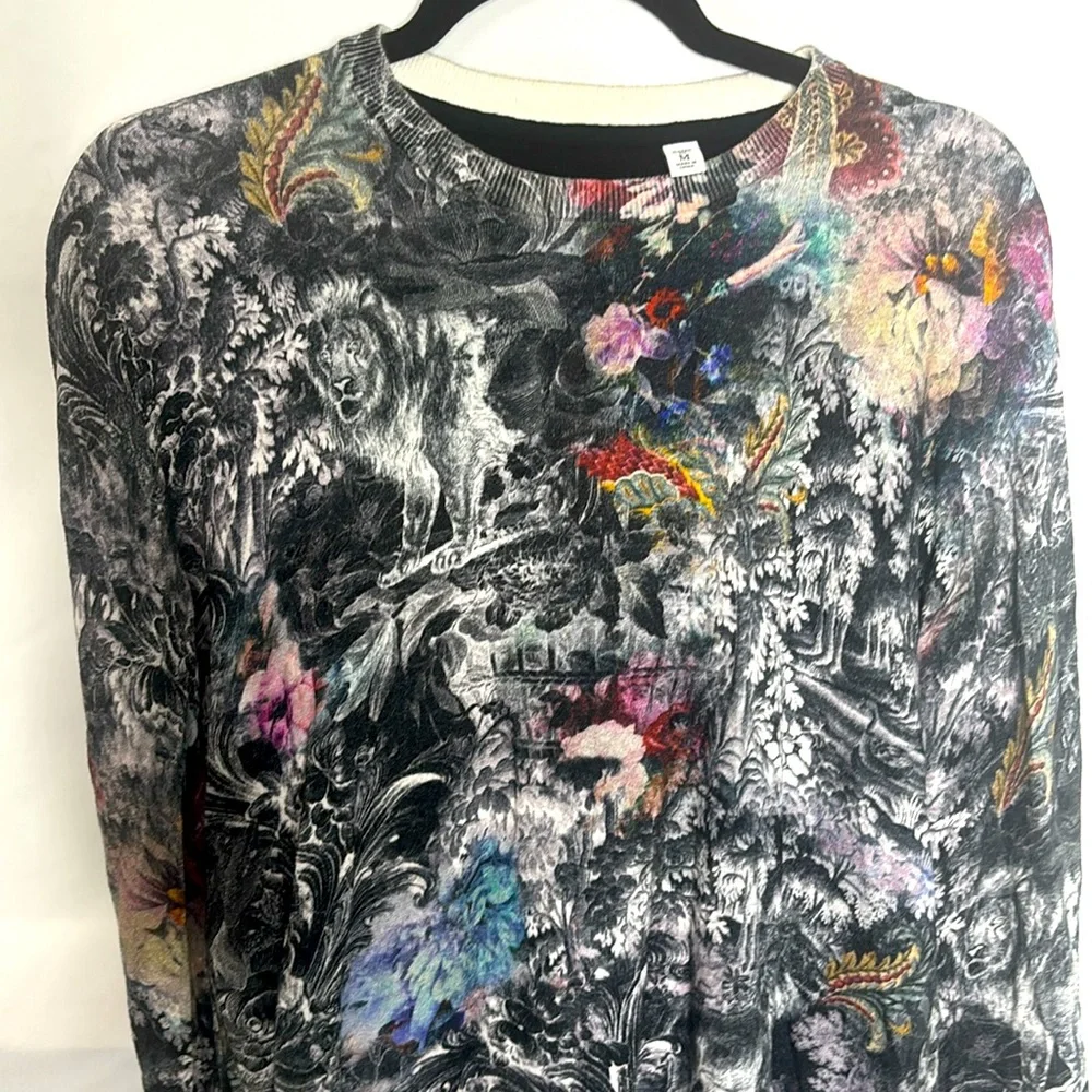 Robert Graham ROARING FLORALS Lion Renaissance Sweater